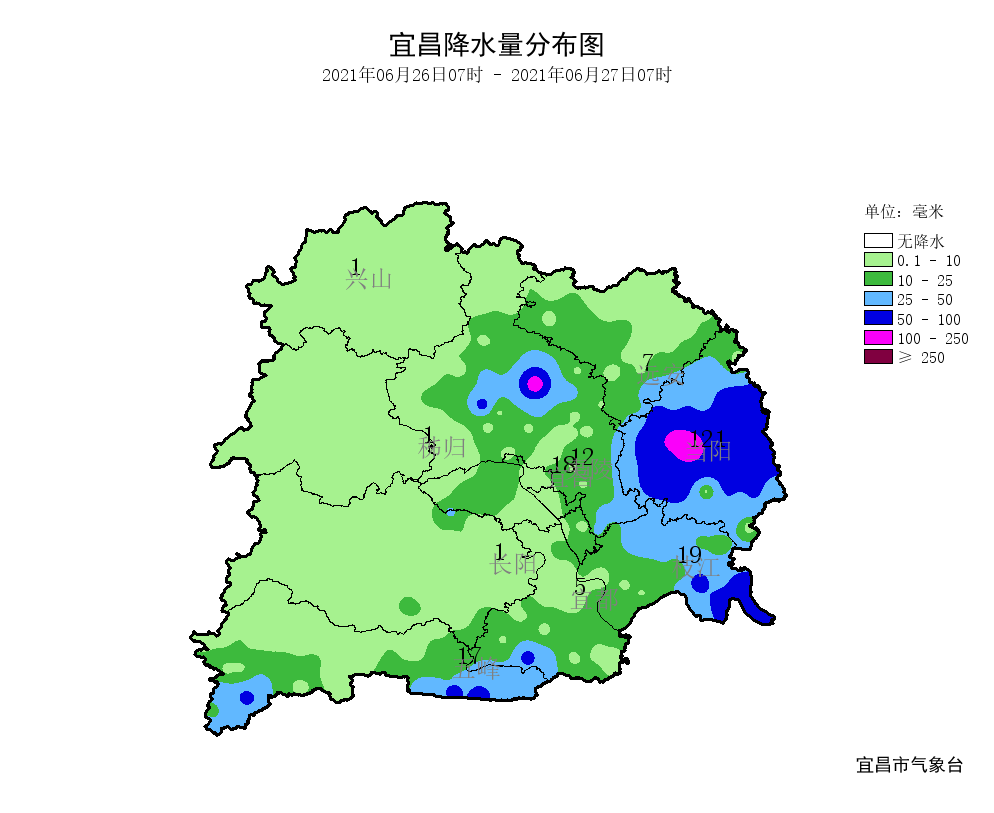 宜昌暴雨实时动态通报